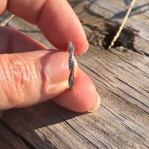 10k Rose Gold and Silver Women's Ring